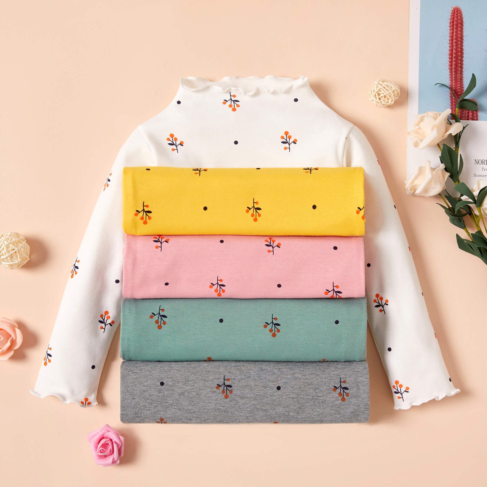 3pcs Baby / Toddler Letter Print Flower Bow Butterfly Decorative Sock